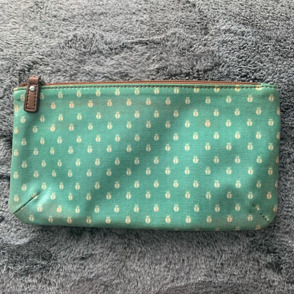 fossil • teal pouch